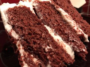 Red velvet cake  at Just Desserts in Yarm