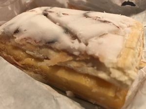 Custard slice  at Just Desserts in Yarm