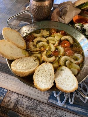 Vegan gambas!   So good.   at Cafe SIVA 카페 시바 in Seoul