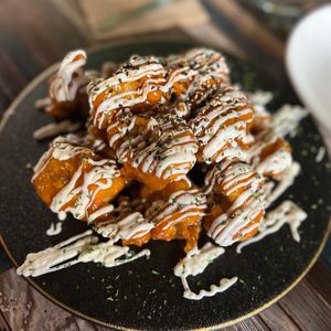 def recommend this. fried mushrooms   at Cafe SIVA 카페 시바 in Seoul