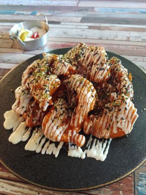 Fried mushrooms at Cafe SIVA 카페 시바 in Seoul