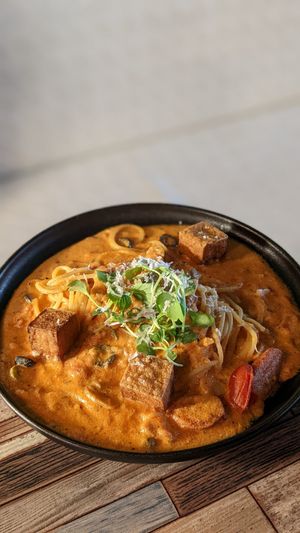 V-Karaage Rose Pasta at Cafe SIVA 카페 시바 in Seoul