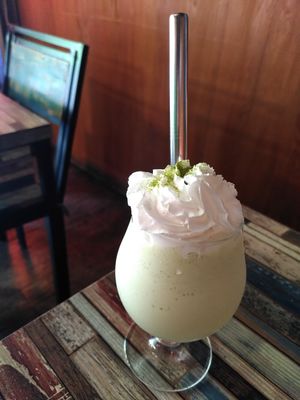Green tea milk shake at Cafe SIVA 카페 시바 in Seoul