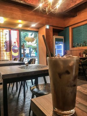 Coconut latte-rich coconut flavor-so good!  at Cafe SIVA 카페 시바 in Seoul