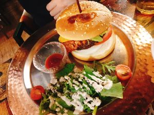 Burger set at Cafe SIVA 카페 시바 in Seoul