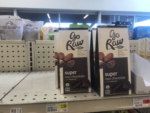 First vegan chocolate they offered at the store at Clayton Ranch Market in Clayton