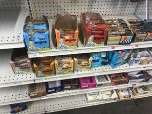 My favorite, BOBO’S Bars💕 plus other snack bars (vegan and non) at Clayton Ranch Market in Clayton