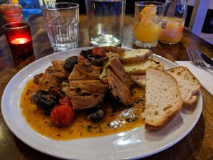 Scaloppini - very tasty but expensive! $30 at Maccaroni Trattoria Italiana in Melbourne