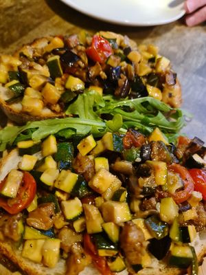 Bruchetta at Maccaroni Trattoria Italiana in Melbourne