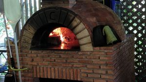 Pizza oven at Italia Gusto in Phetchabun