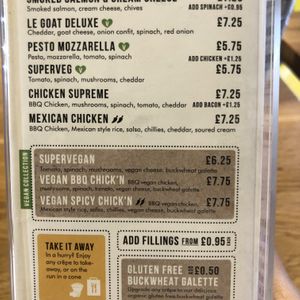 Savoury crêpes at Crepeaffaire in West London