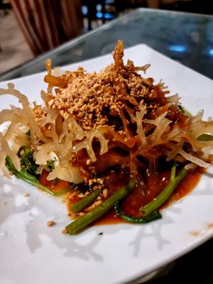 Cuttlefish kangkung at Camp Forest in Kepong