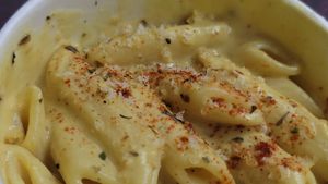 Mac n cheese at Java Juice Cafe in Flagstaff