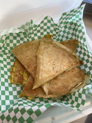 Cheese quesadilla   at Java Juice Cafe in Flagstaff