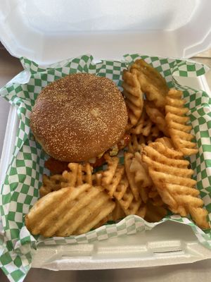 Cajun chik’n sandwich   at Java Juice Cafe in Flagstaff