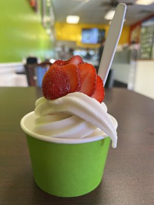 Vanilla soft serve ice cream   at Java Juice Cafe in Flagstaff