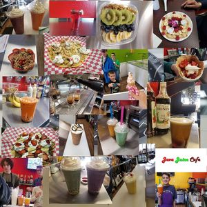 Java Juice Cafe collage at Java Juice Cafe in Flagstaff