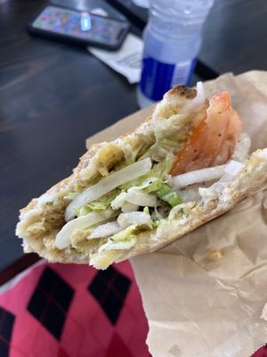 After a few bites  at La Galette Libanaise in Quebec