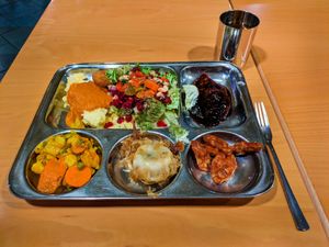 My buffet meal at Dhaba Beas at Dhaba Beas in Prague