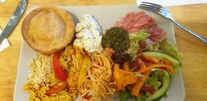 Moroccan chickpea pie at Kind in Looe