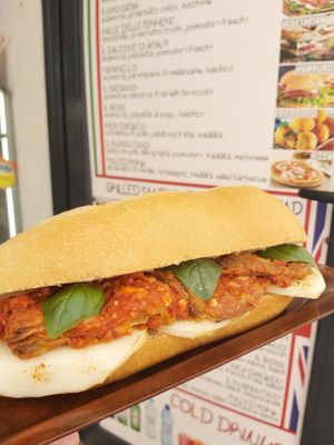 Parmigiana di Melanzane e scamorza affumicata! at A'Sciurella in Amalfi