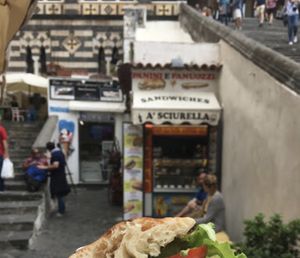 This gives you an idea of location, next to the main steps  at A'Sciurella in Amalfi