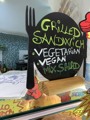 Vegan Sandwich & Panini available here! at A'Sciurella in Amalfi