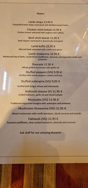  at Istanbul Grill in Funchal