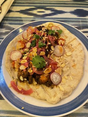 Mushroom shawarma  at Istanbul Grill in Funchal