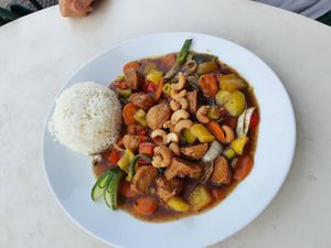 32 on the menu (chicken) at Vegefarm in Bremen