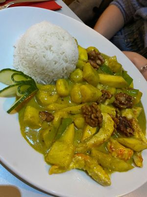 Vegane Scampis at Vegefarm in Bremen