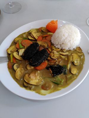 Lachs in Sesam at Vegefarm in Bremen