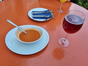 Vorspeise beim Mittagsmenü inklusive at Vegefarm in Bremen