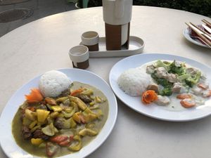 Curry Dishes at Vegefarm in Bremen