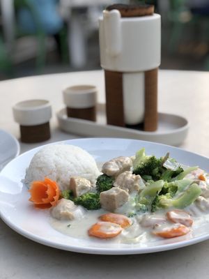 Coconut Curry ‘Chicken’ at Vegefarm in Bremen