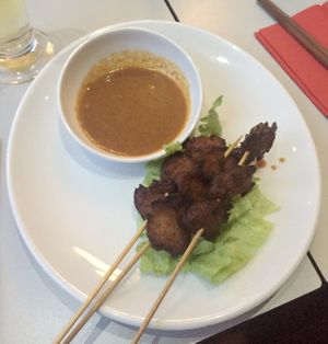 Vegan satay at Vegefarm in Bremen