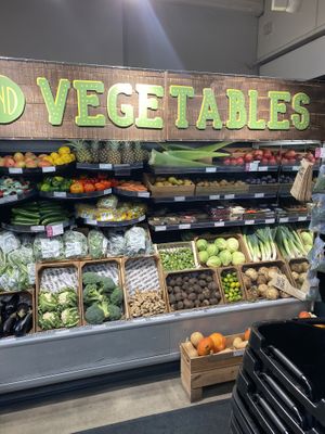 Fresh vegetables   at Planet Organic - Islington in North London