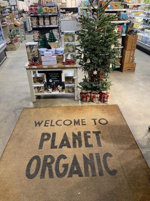 Entrance  at Planet Organic - Islington in North London