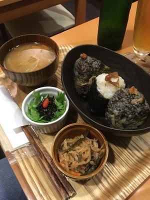 Vegan set at Musubi Cafe - Gion Kamogawa in Kyoto