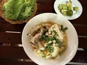 My Quang  at Quan Chay - Pham Ngu Lao in Hoi An