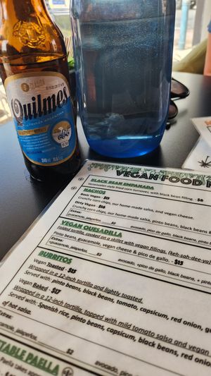 Full vegan menu at Tio Rico in Launceston