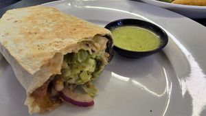 1/2 toasted burrito at Tio Rico in Launceston