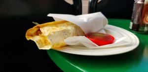 Vegan burrito at Tio Rico in Launceston