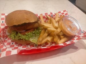 Satay Tofu Burger at Wise Boys Burgers in Auckland