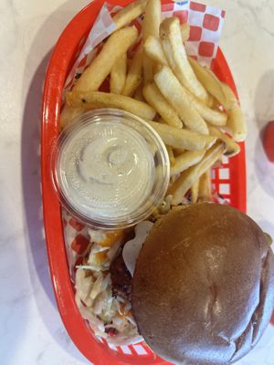 Buffalo burger  at Wise Boys Burgers in Auckland
