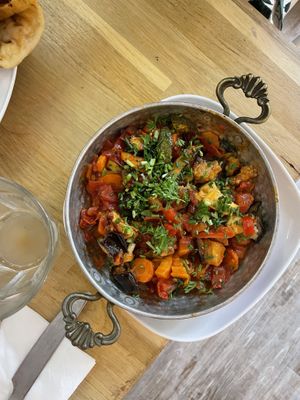 Vegan shakshuka at Bio Fein Bio in Berlin