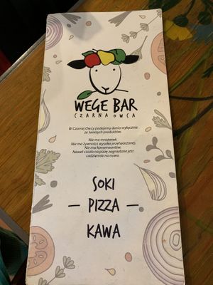 Menu at Wege Bar Czarna Owca in Ostroleka