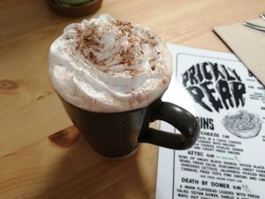 Hot chocolate at Golden Fleece in Nottingham