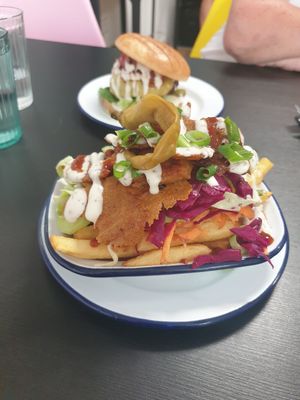 Doner fries at Golden Fleece in Nottingham