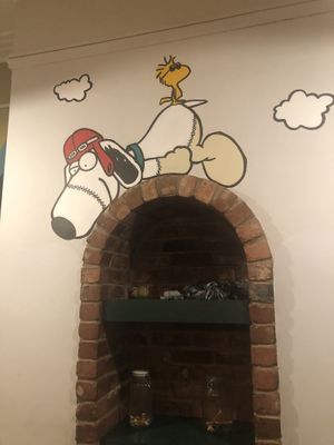 Wall art  at Golden Fleece in Nottingham